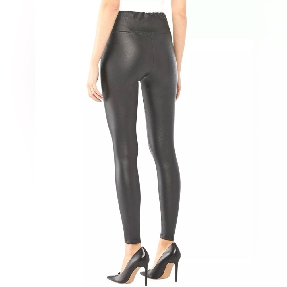 🩵🩷Scoop Women’s Printed Faux Leather Leggings, Black, X-Small 0-2